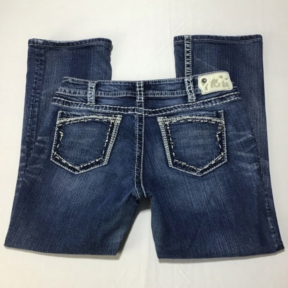 Silver Suki 17” Jeans Dark Blue Straight  Women's Jeans